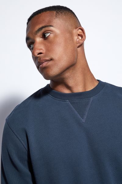 Petrol Blue Crew Neck Sweatshirt - Nutmeg