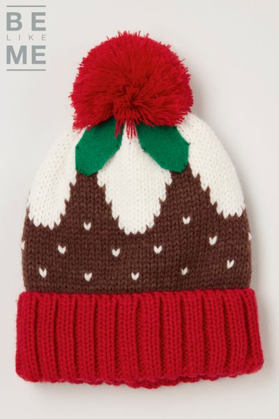 Be Like Me Christmas Pudding Kids Beanie Hat