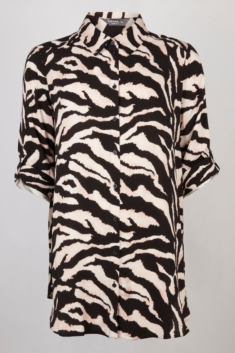 Zebra Print Oversized shirt