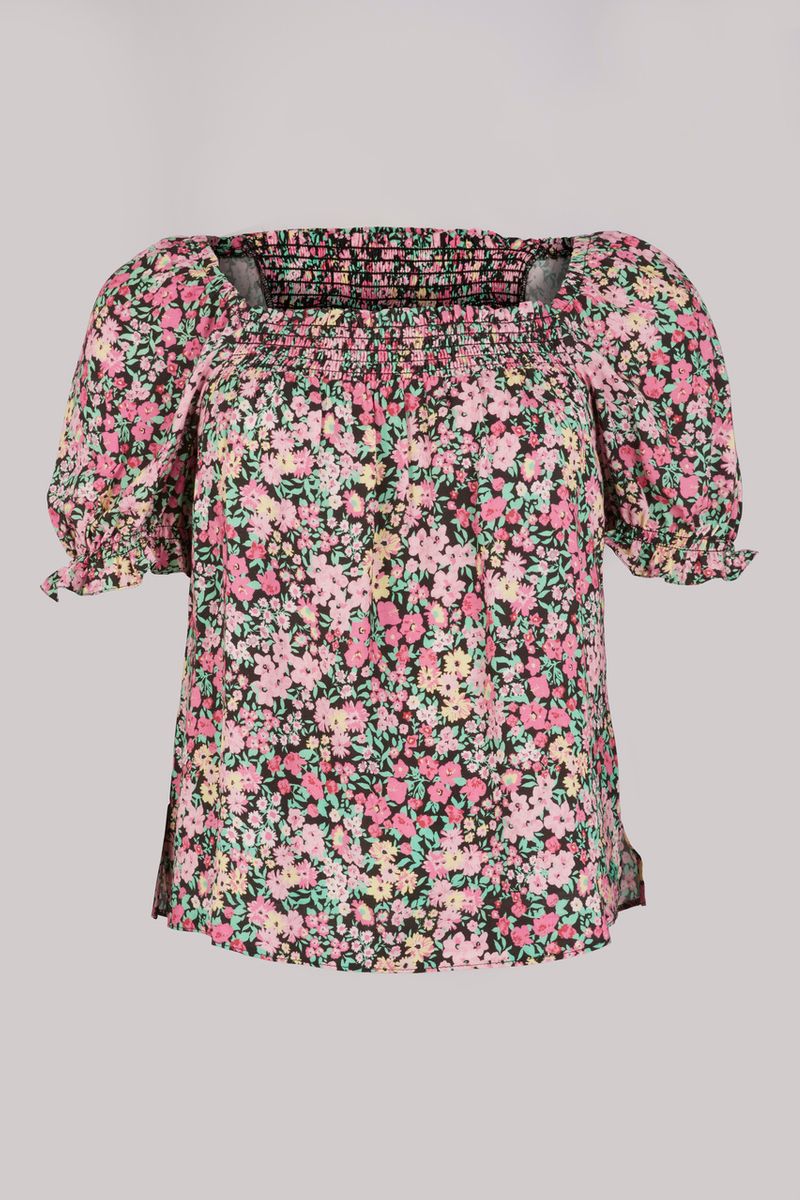 Floral Print Co-ord Blouse Top