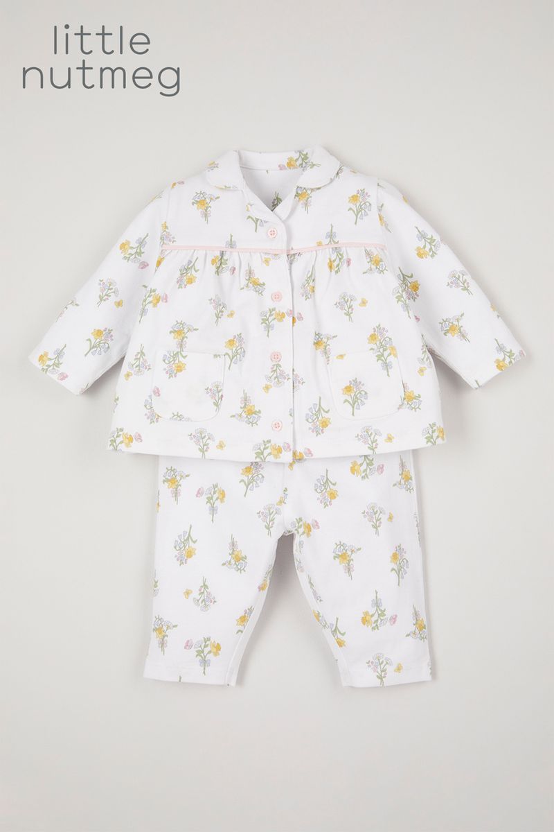 Little Nutmeg Floral Jersey Pyjamas