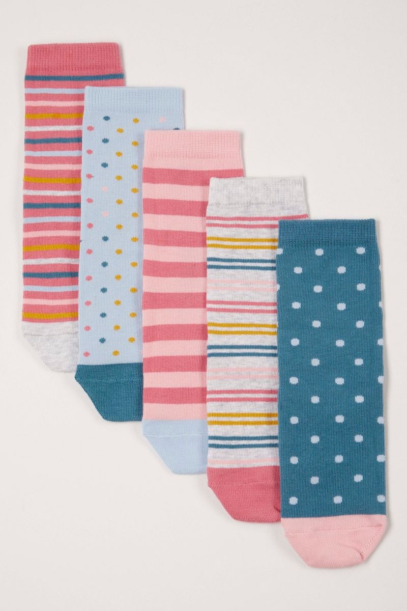 5 Pack Dog Spot Socks
