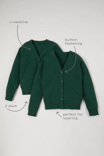 2 Pack Green Cardigans