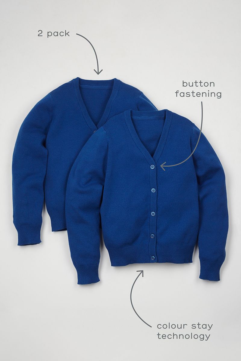 2 Pack Cobalt Cardigans