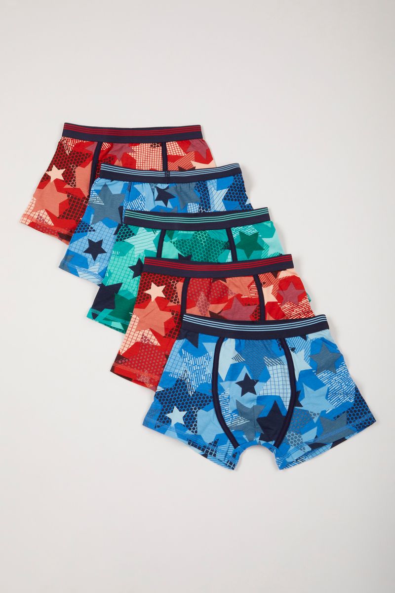 5 Pack Star Camo Trunks