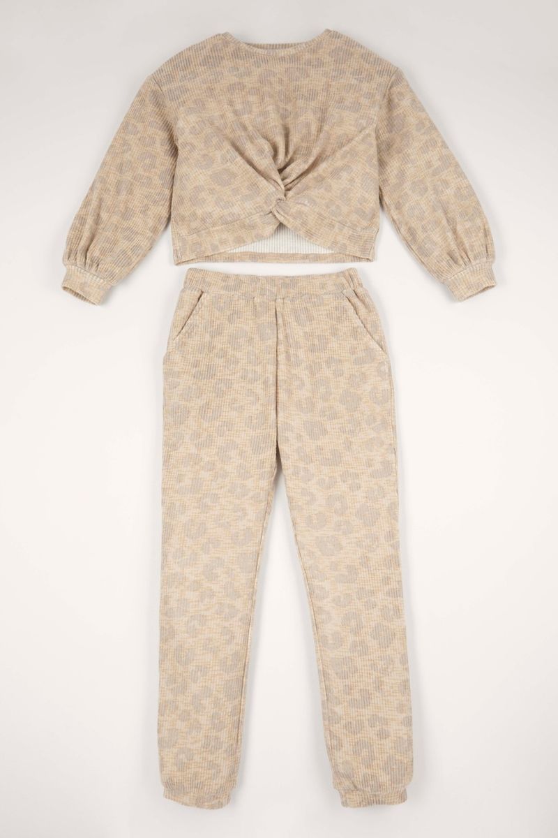 Leopard Print Loungewear Set