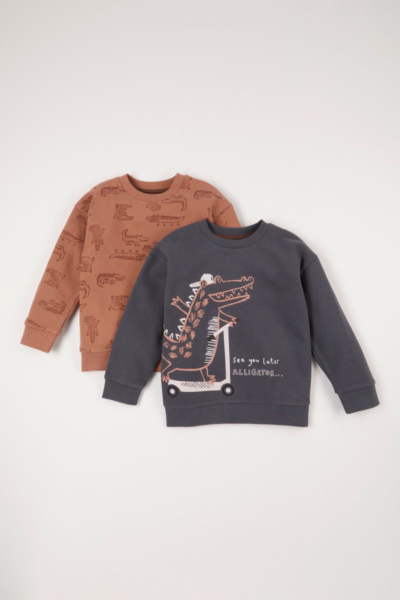 2 Pack Crocodile Sweatshirts