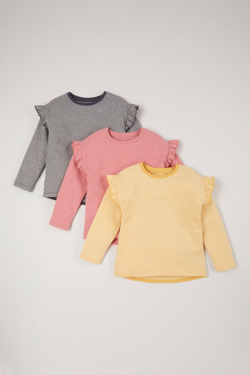 3 Pack Ruffle T-shirts