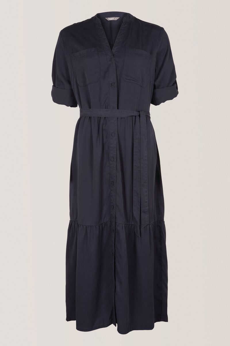 Black Dobby Spot dress