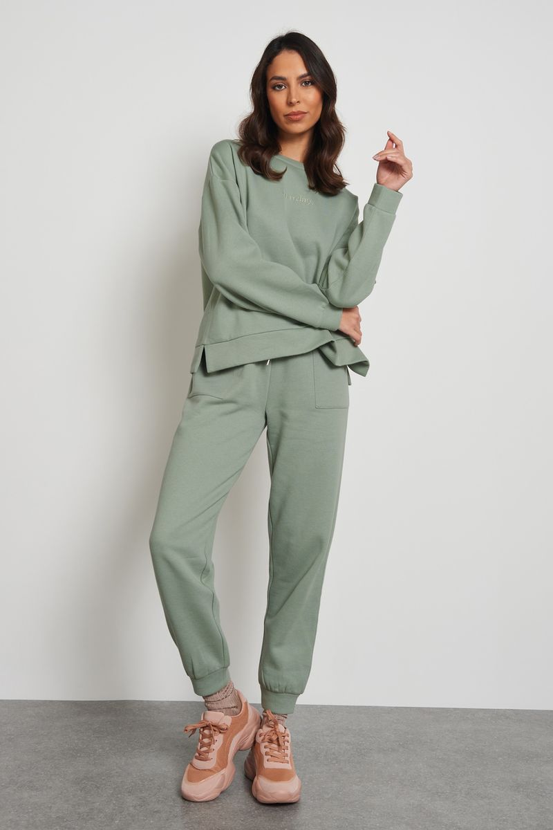 sage green sweatshirt women's