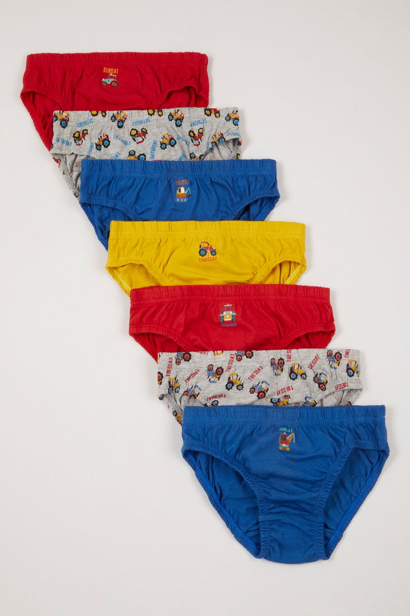 7 Pack Transport Days of the Week briefs