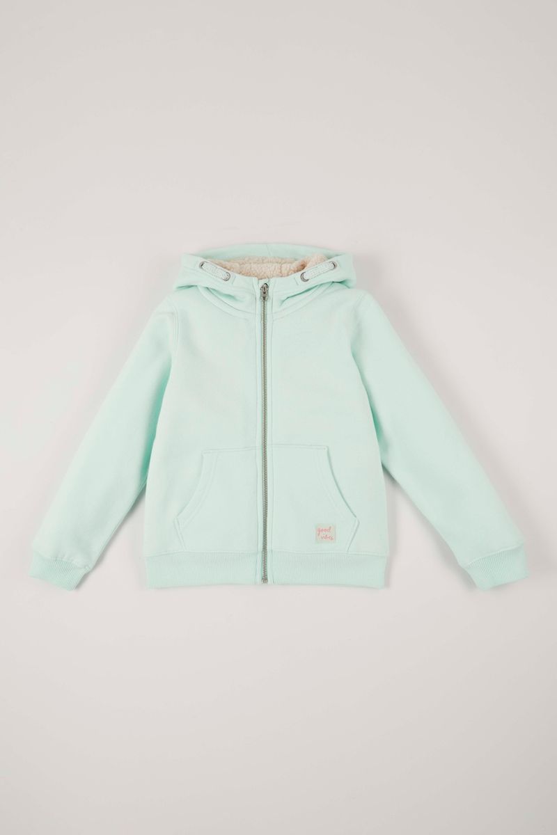 Online Exclusive Cosy Lined Mint Hoodie