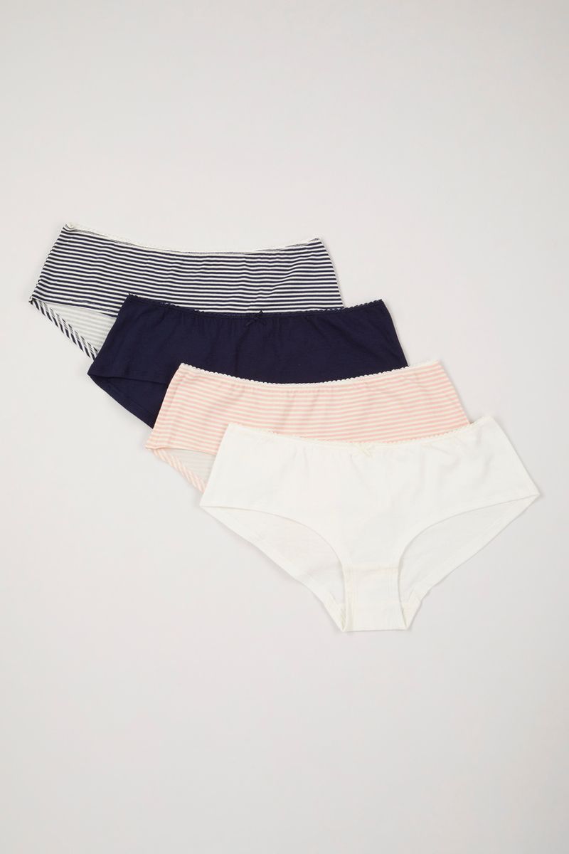 4 Pack Nautical Stripe shorts