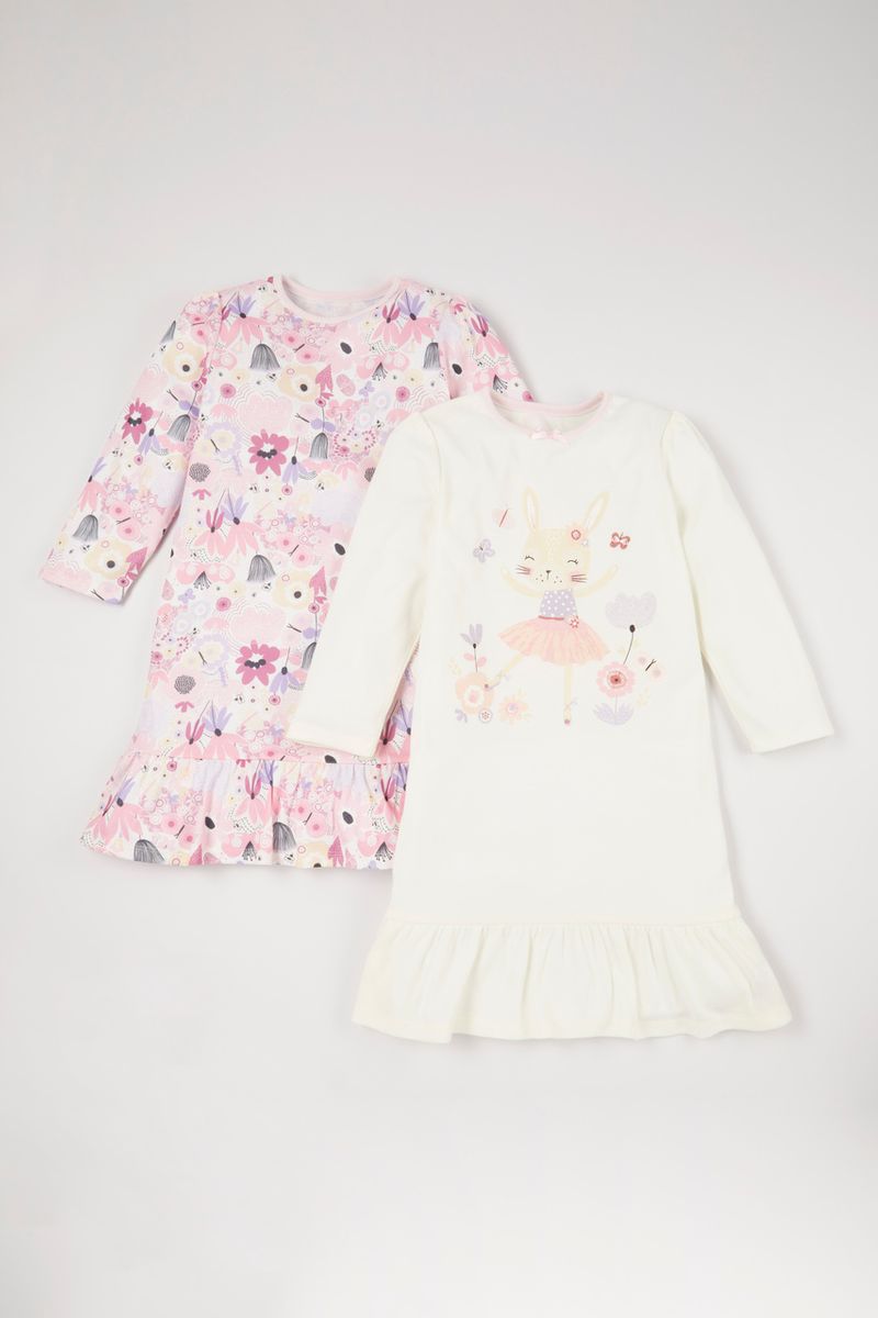 2 Pack Bunny Nighties