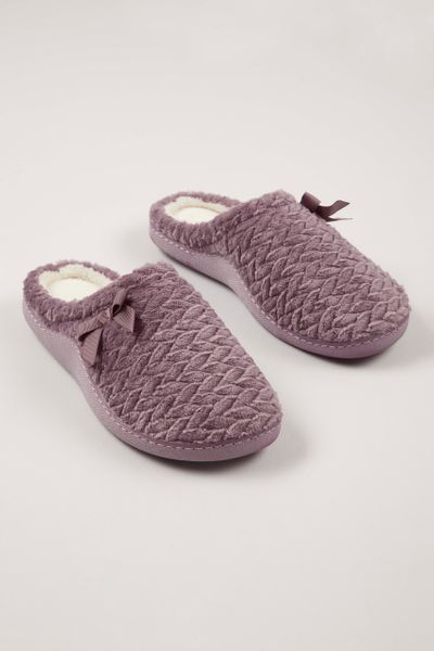 Purple Cable Cupsole slippers