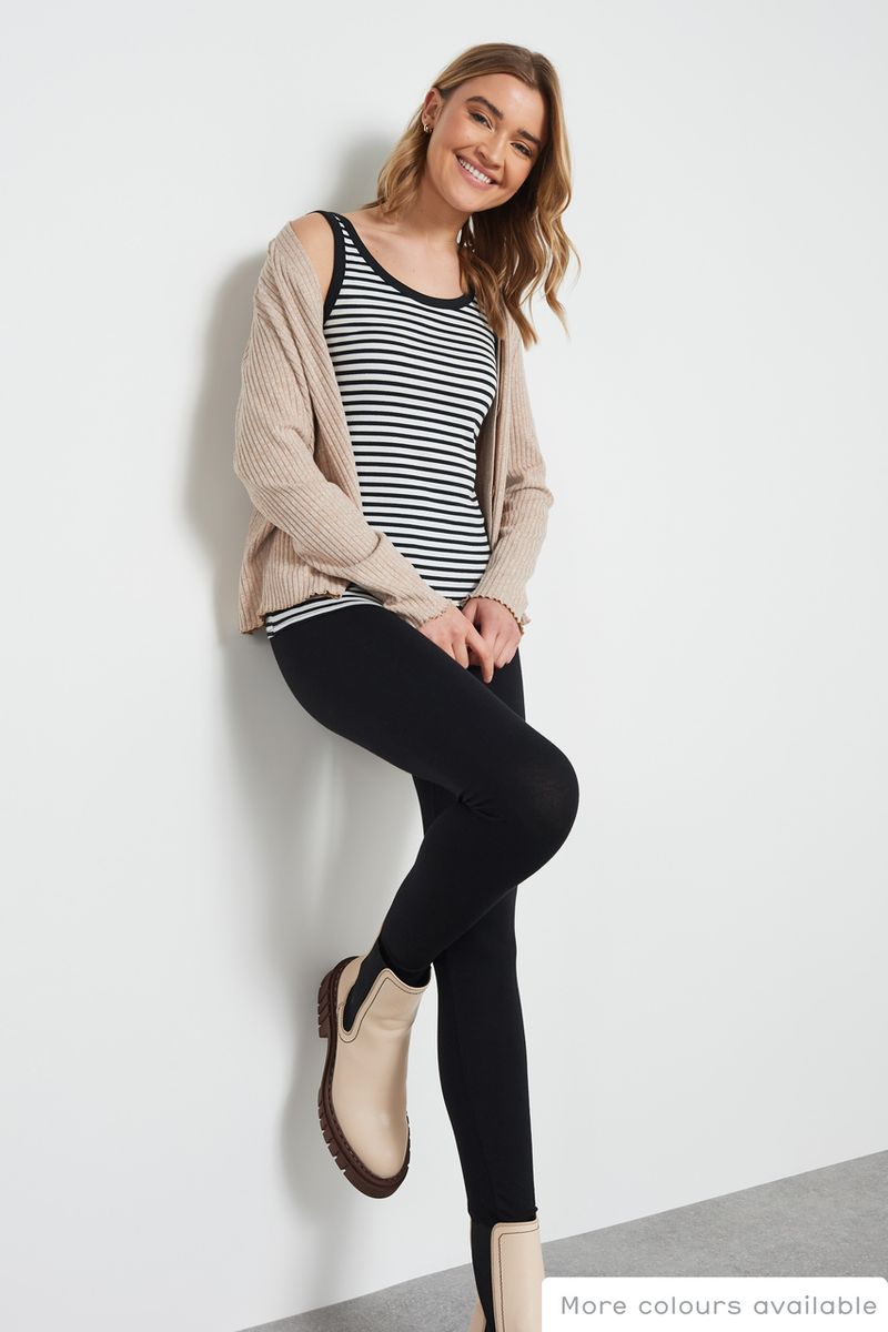 Online Exclusive Black & White Stripe Vest