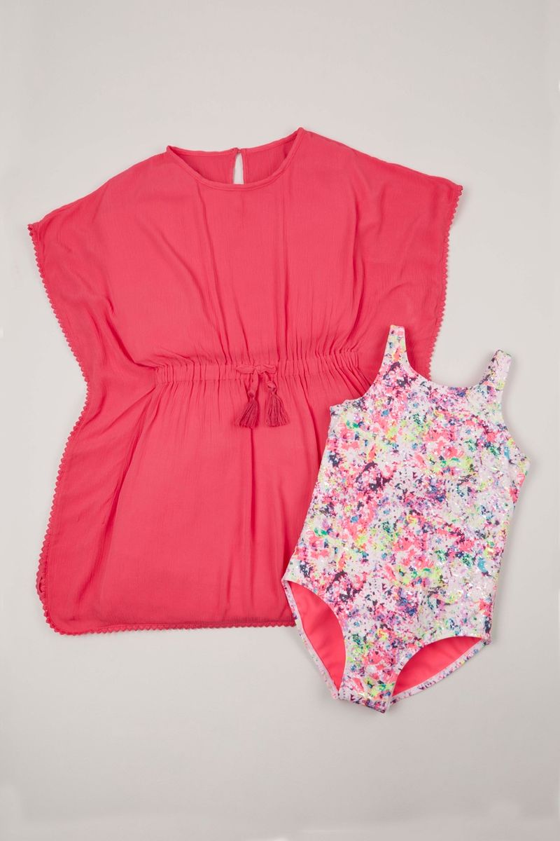 2 Pack Kaftan and Swimsuit set