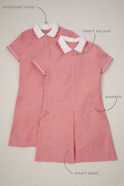 2 Pack Red Sporty Gingham Dresses