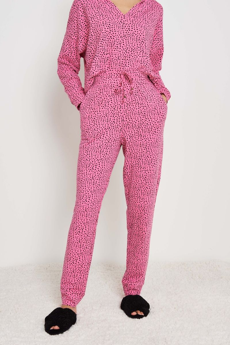 Pink Spot Pyjama joggers