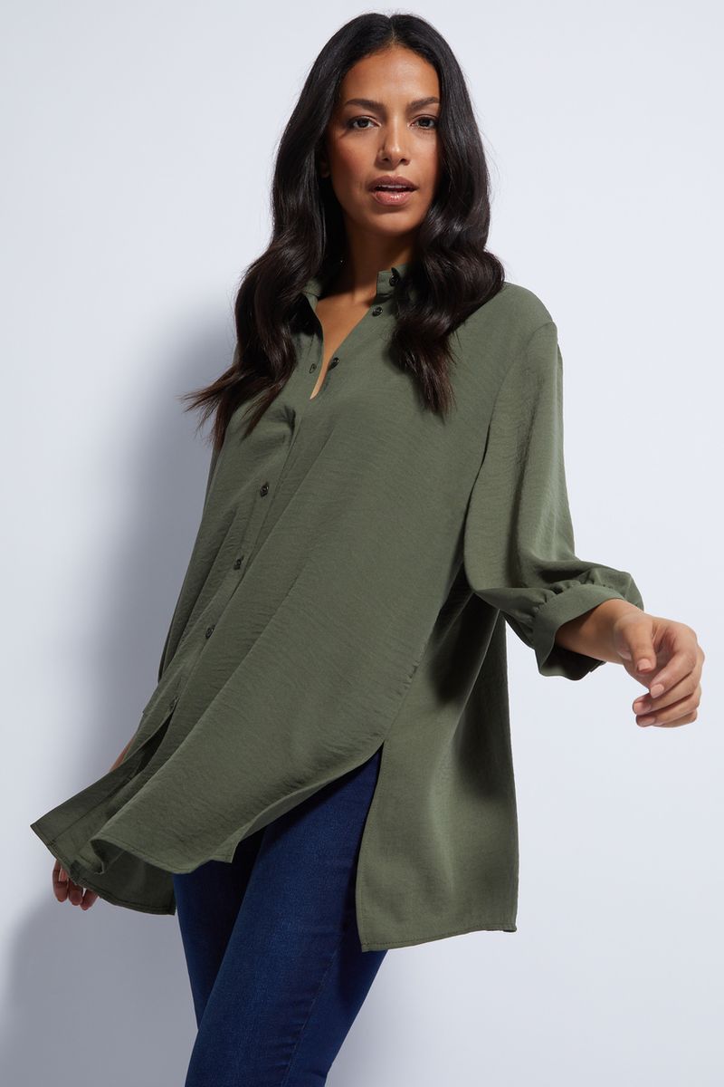 Khaki woven Shirt
