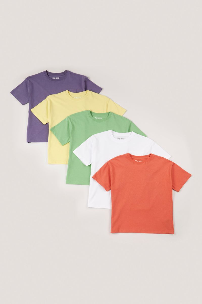 5 Pack Colourful T-shirts
