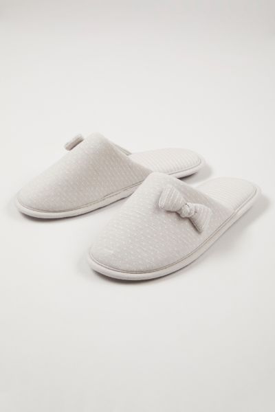 Grey Slip On mule slippers