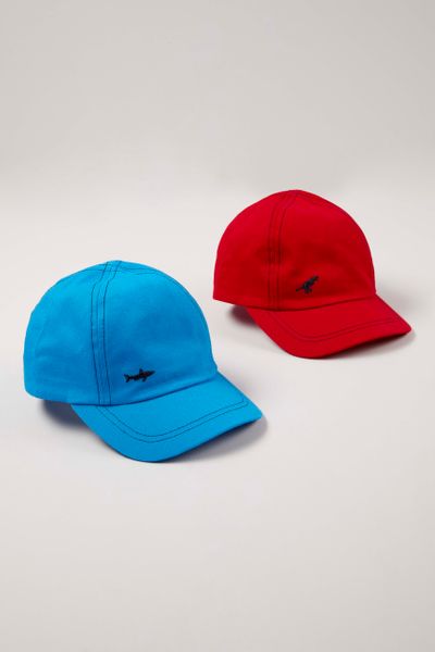 2 Pack Red & Blue Caps