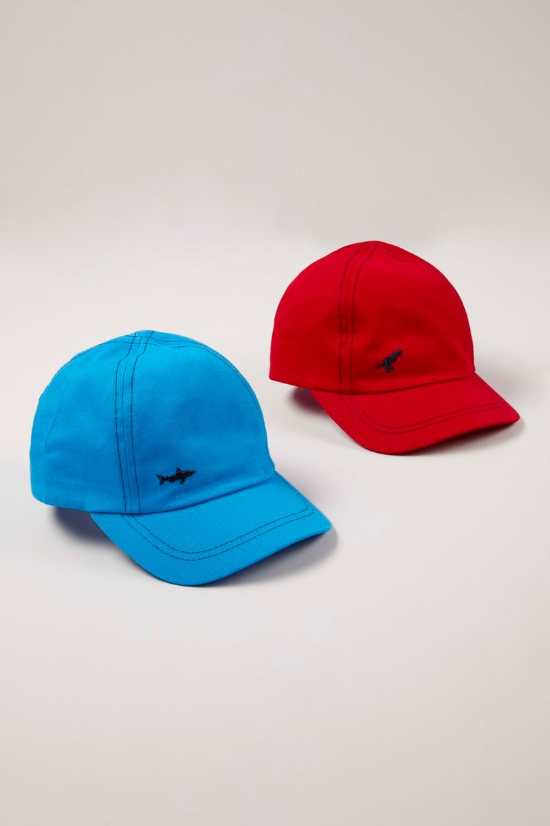 2 Pack Red & Blue Caps