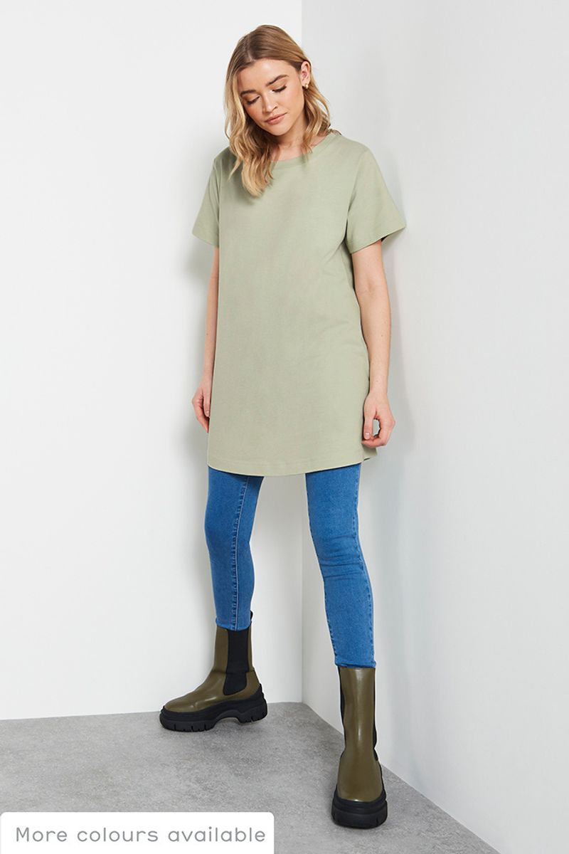 Sage Long Line t-shirt