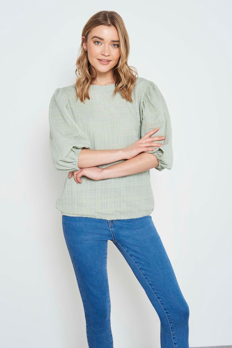Sage Textured top