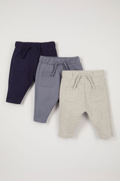 3 Pack Grey  Blue & Navy Joggers