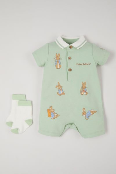 Peter Rabbit Embroidered Romper