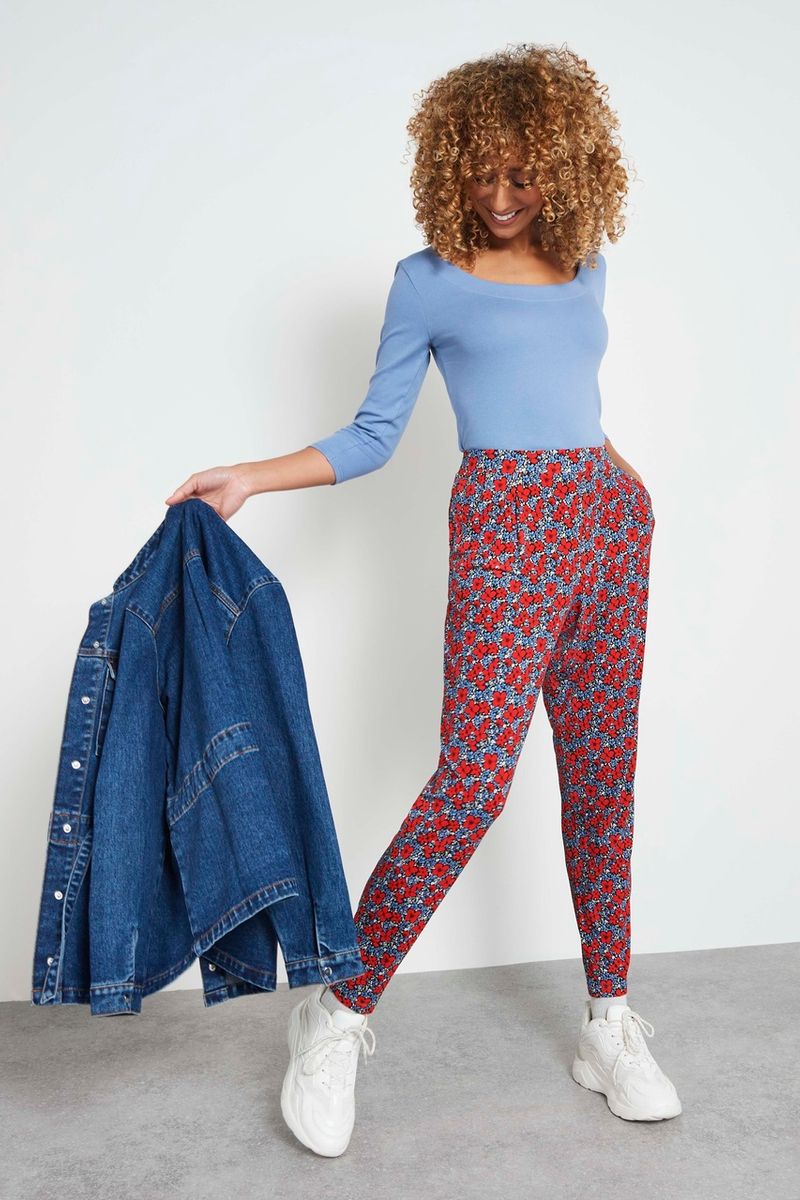 French Floral Harem trousers