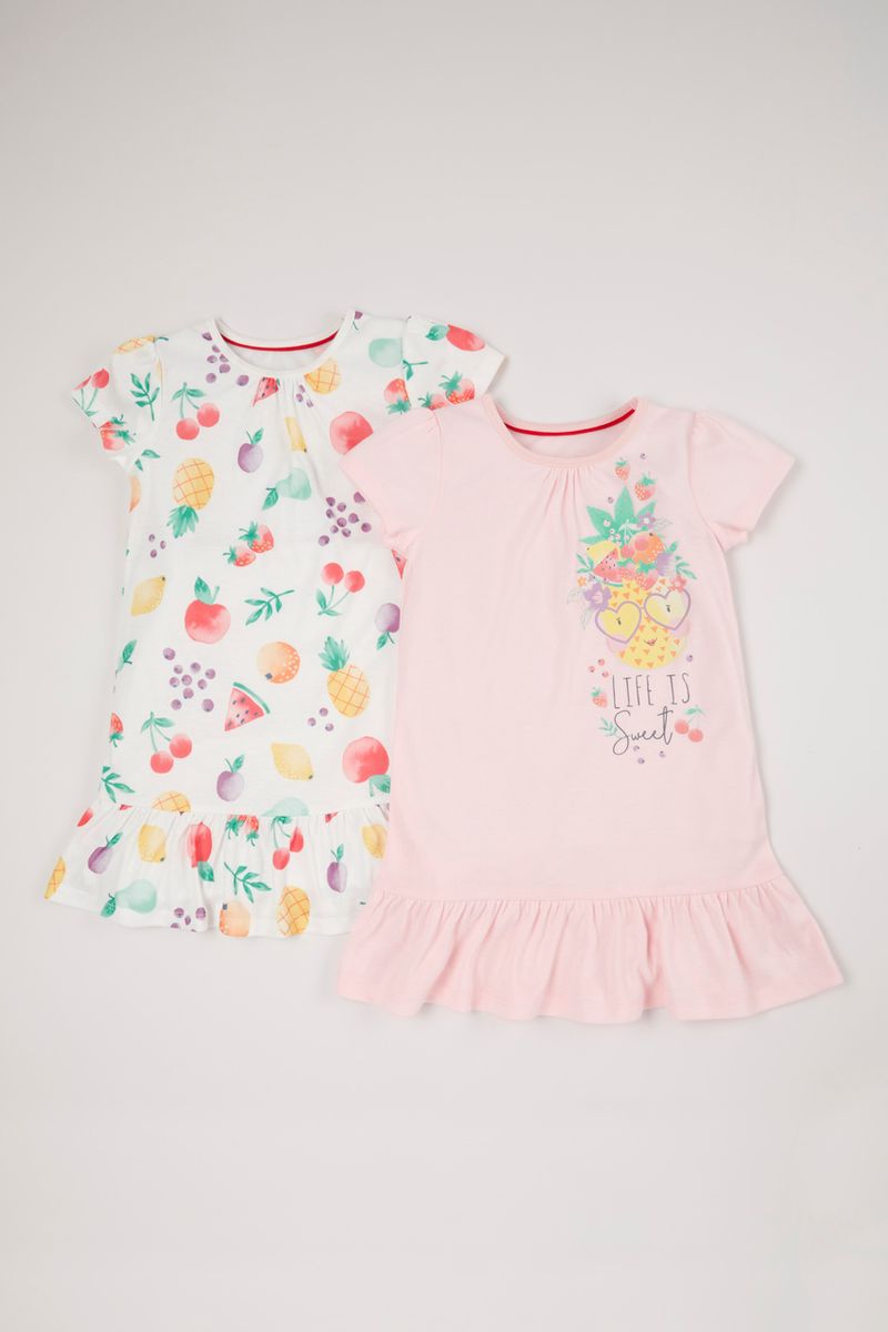 2 Pack Fruit Print nighties