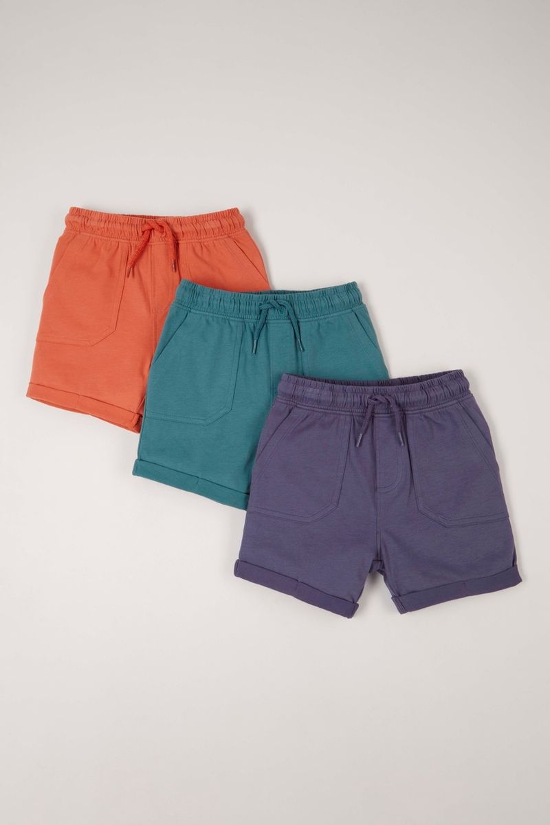 3 Pack Colourful Shorts