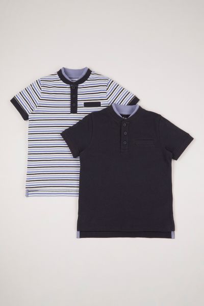 2 Pack Stripe Polo shirts