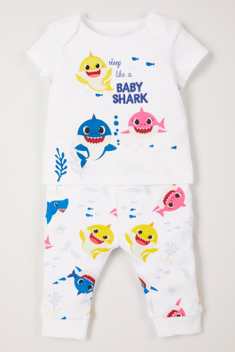 Boys Baby Shark Pyjamas Character Nightwear 