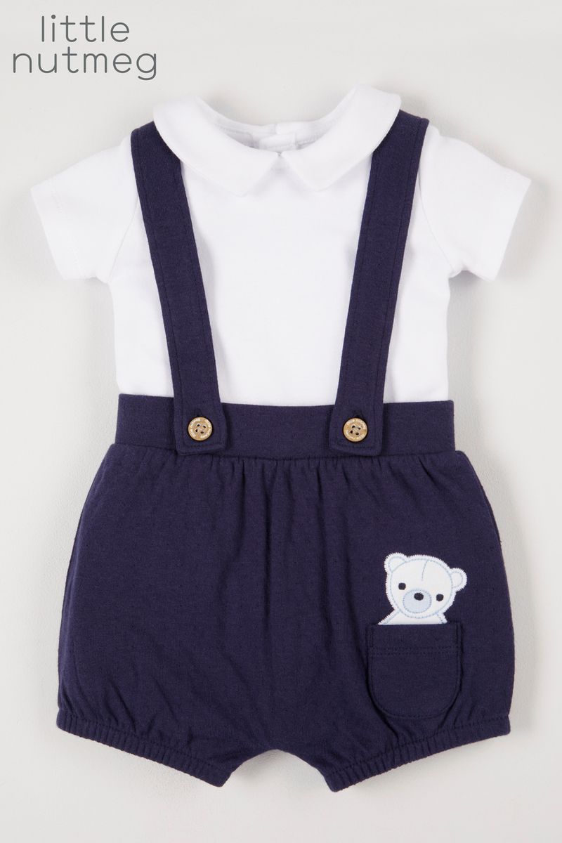 Little Nutmeg Braced Shorts Set