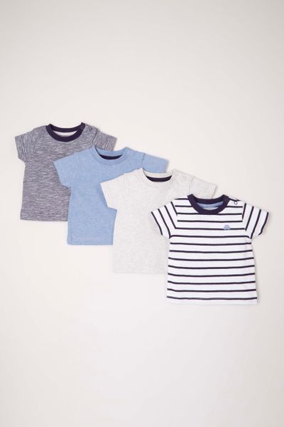 4 Pack Blue Stripe T-shirts