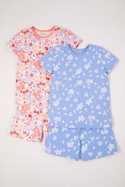 2 Pack Floral Print pyjamas