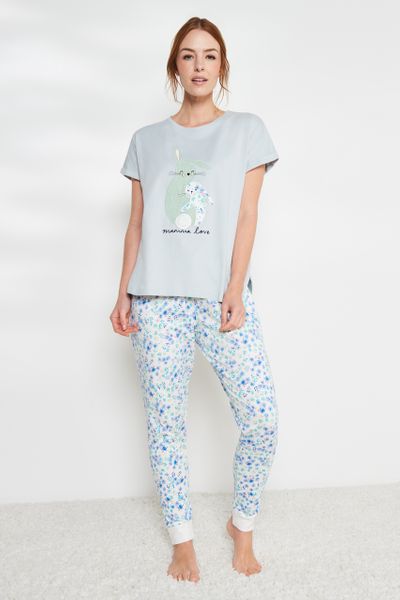 Blue Bunny Love pyjamas