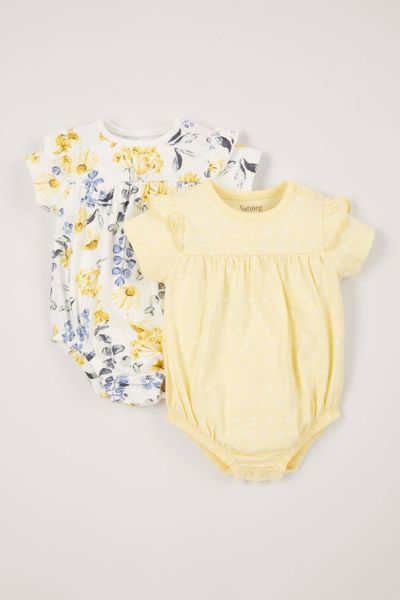 2 Pack Floral rompers