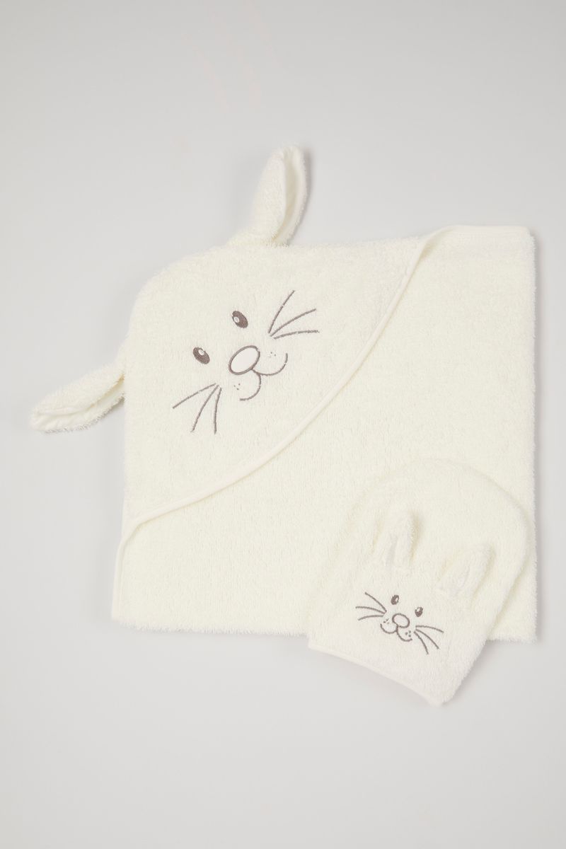 Bunny Hooded Towel & Mitt