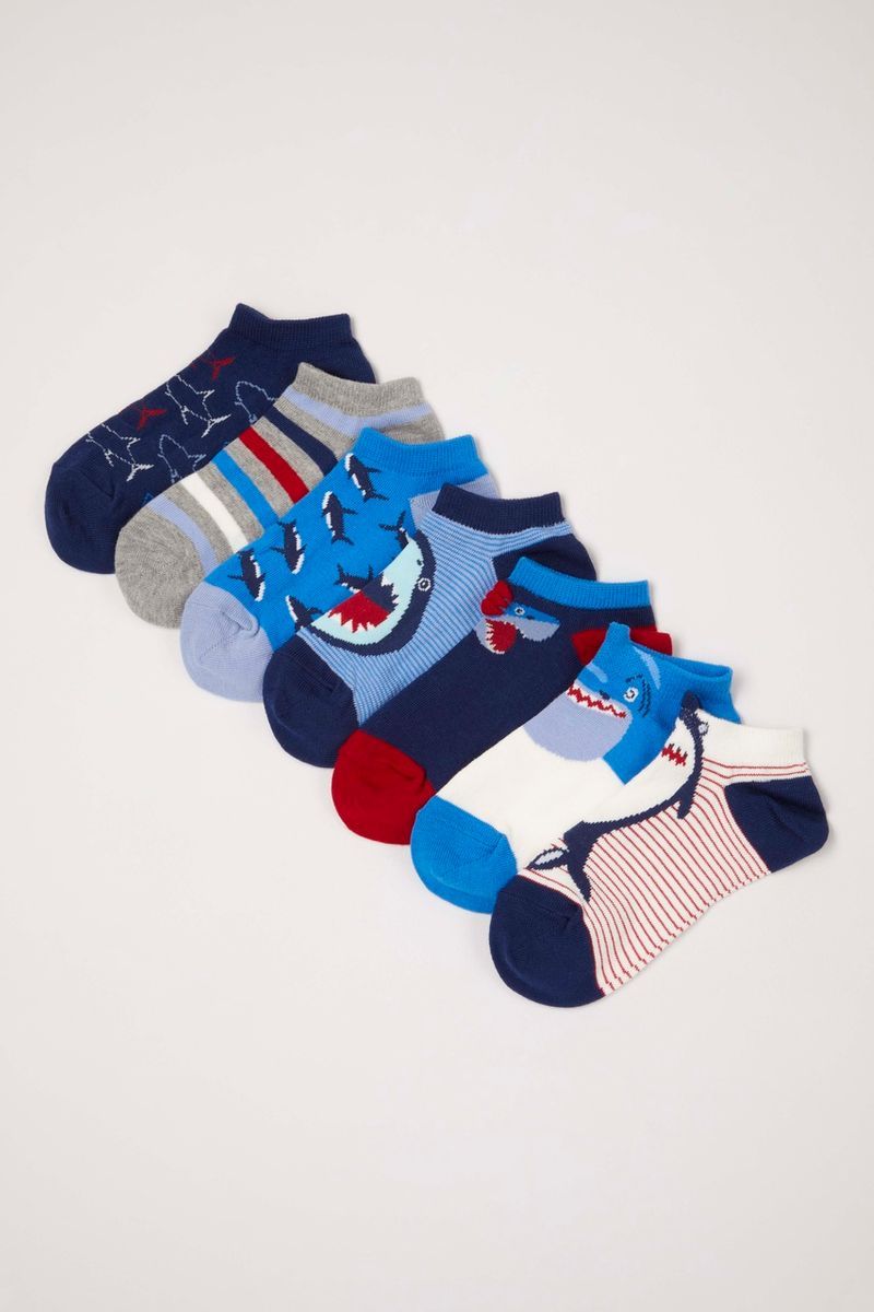 7 Pack Shark Trainer Liner Socks