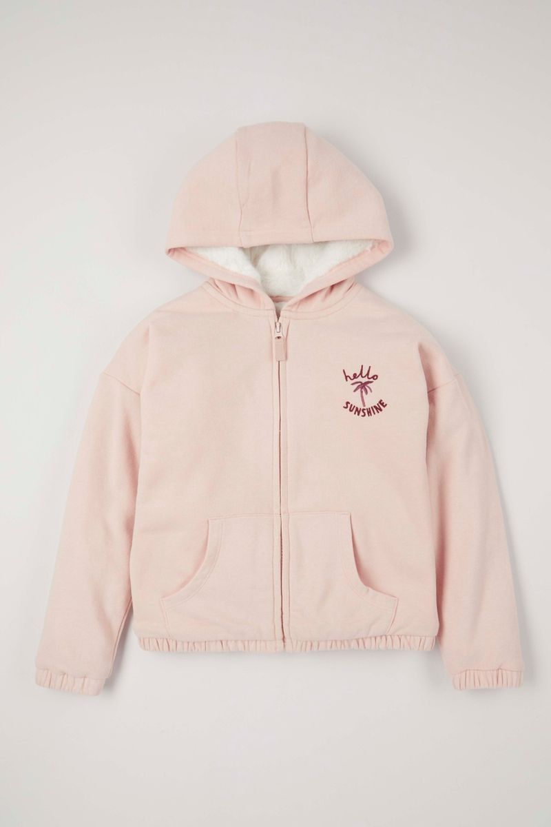 Palm Slogan Embroidered Hoodie