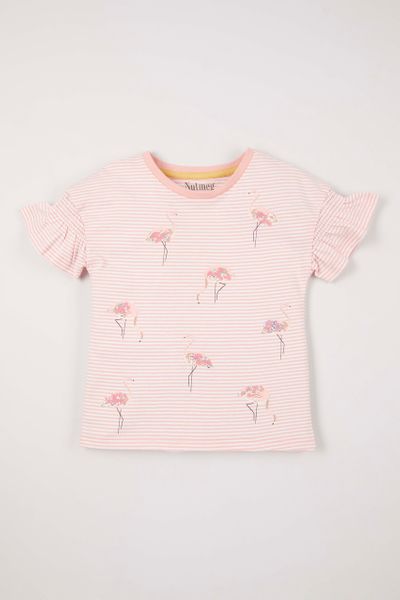 Flamingo Sequin T-shirt