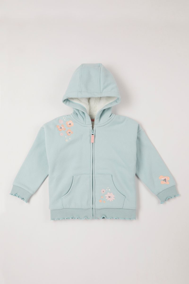 Floral Borg Lined Hoodie