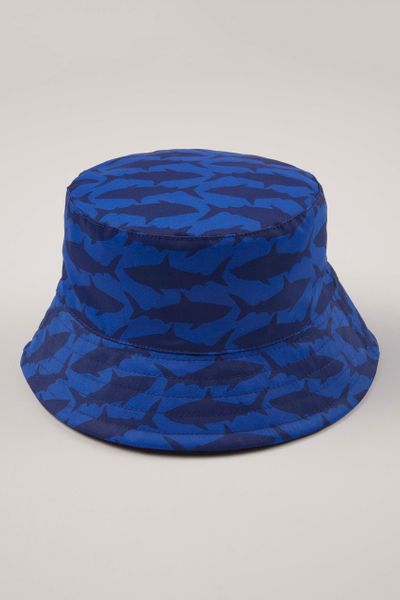 Blue Shark Reversible Bucket Hat