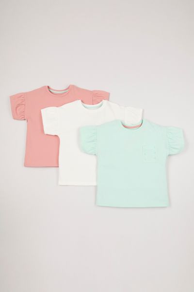 3 Pack Broderie Lace T-shirts