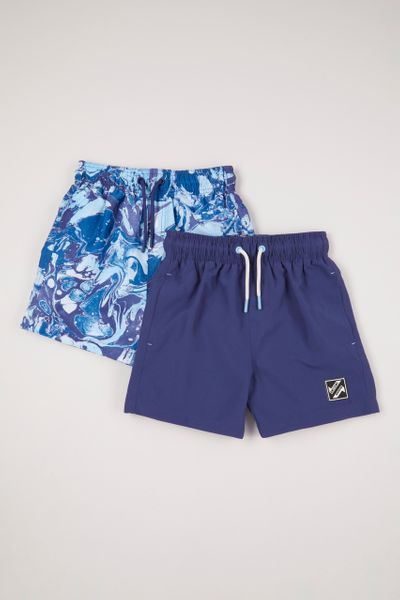 2 Pack Tie Dye Swim shorts 3-14 yrs